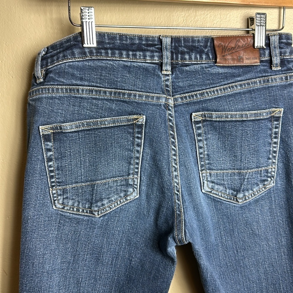 Woolrich Jeans Size 6 Womens Mid Rise Dark Wash Blue Denim Straight - Picture 8 of 13